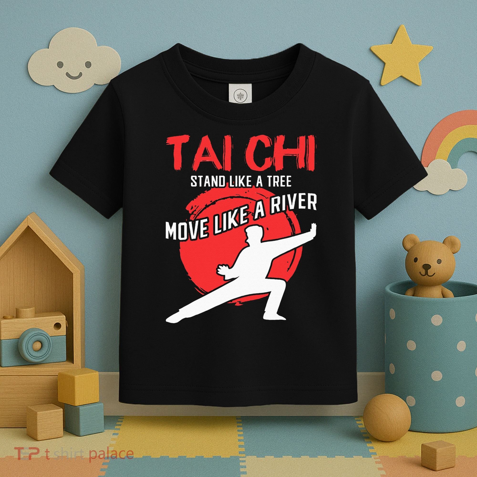 Stand Like a Tree Move Like a River Tai Chi Toddler T-Shirt