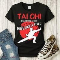Stand Like a Tree Move Like a River Tai Chi Women's T-Shirt thumb 3
