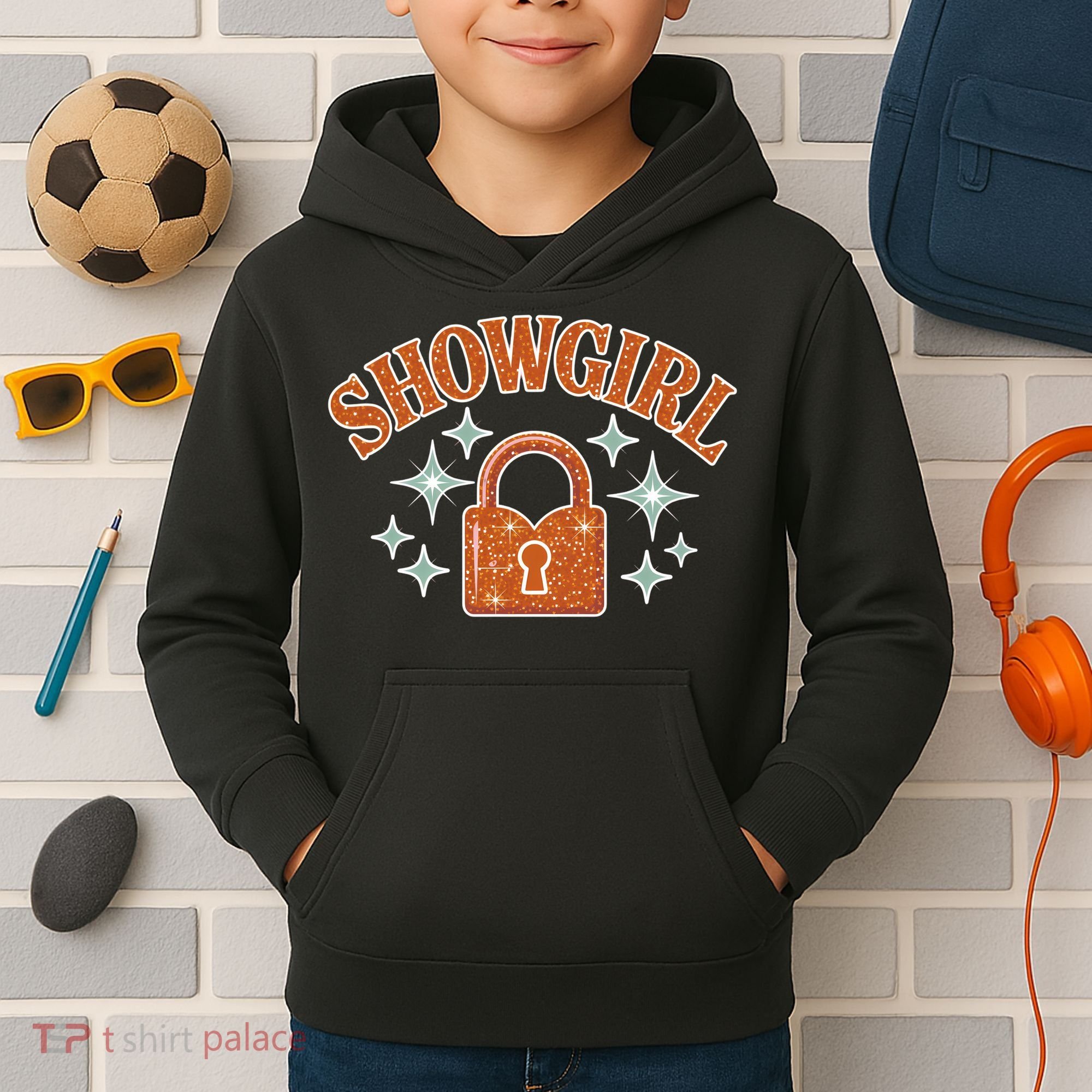 Showgirl Lock Aesthetic Kids Hoodie