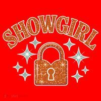 Showgirl Lock Aesthetic Santa Hat thumb 1