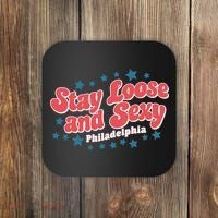 Stay Loose And Sexy Baby Philadelphia Baseball Coaster thumb 0