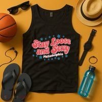 Stay Loose And Sexy Baby Philadelphia Baseball Tank Top thumb 4