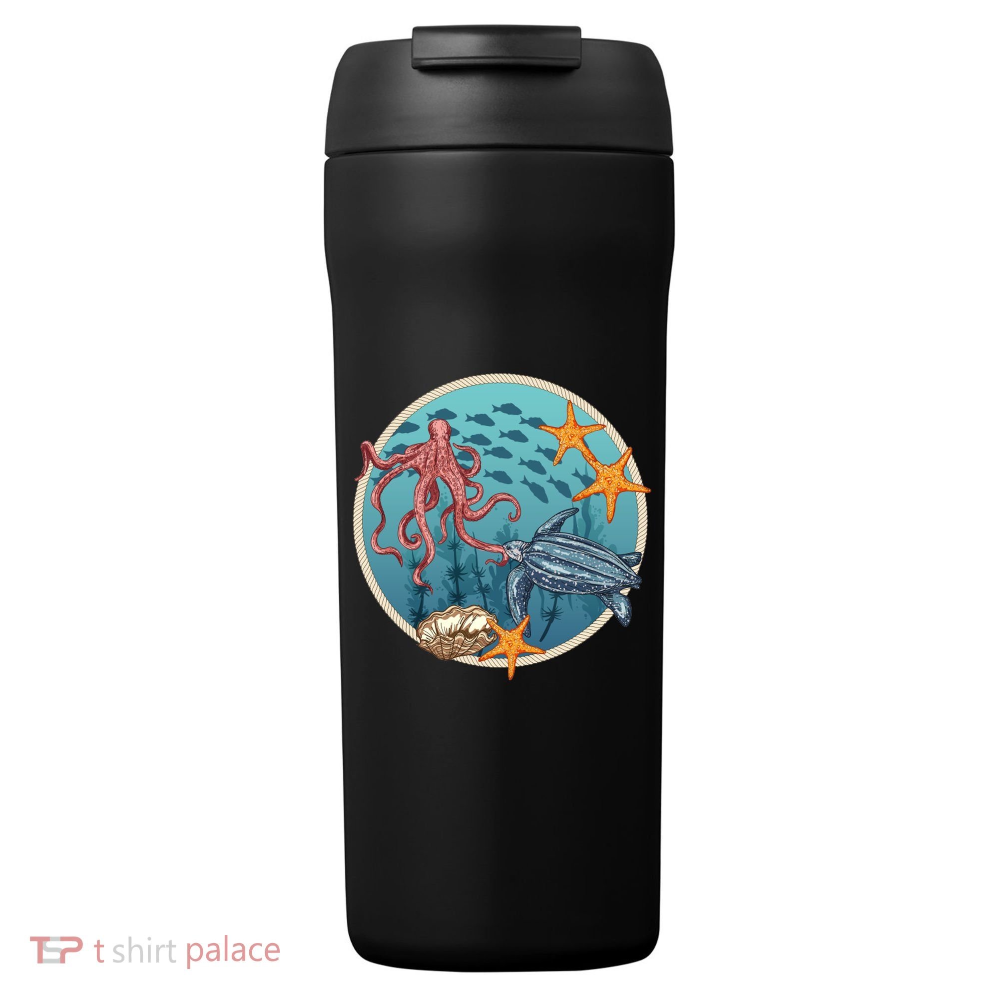 Sea Life Aquarium Cool Marine 24oz Duet Stainless Steel Tumbler