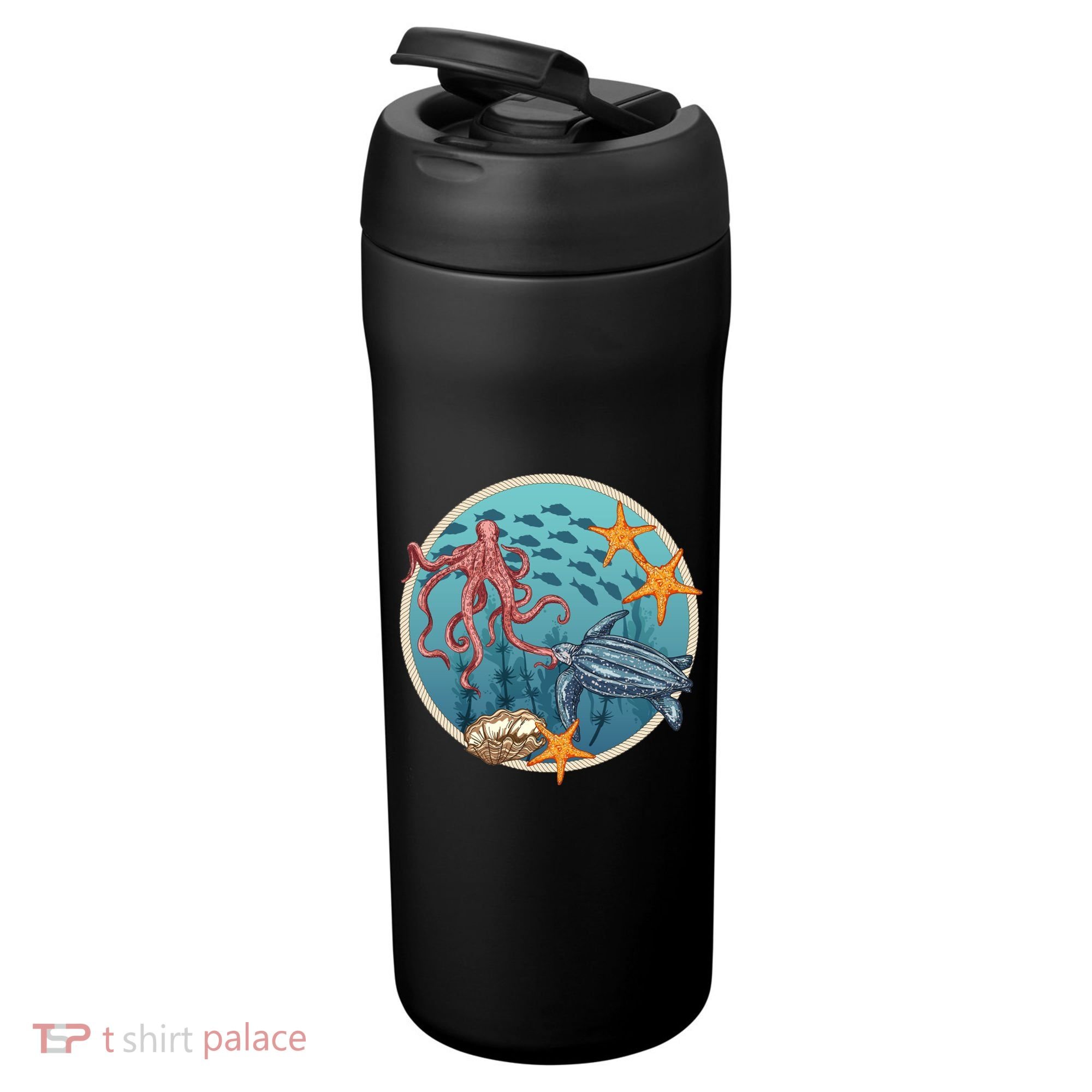 Sea Life Aquarium Cool Marine 24oz Duet Stainless Steel Tumbler
