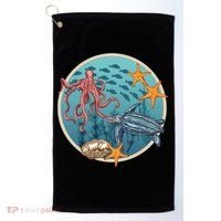 Sea Life Aquarium Cool Marine Golf Towel thumb 0