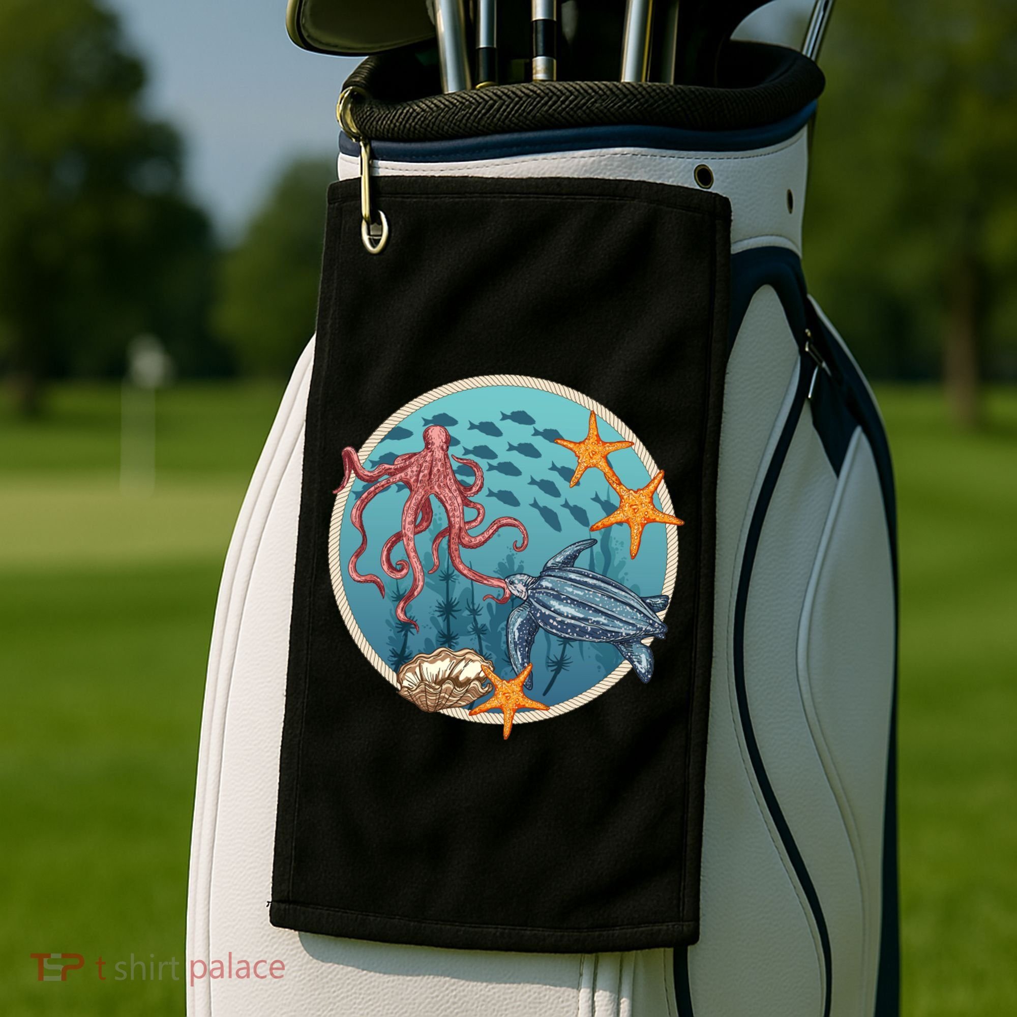 Sea Life Aquarium Cool Marine Golf Towel
