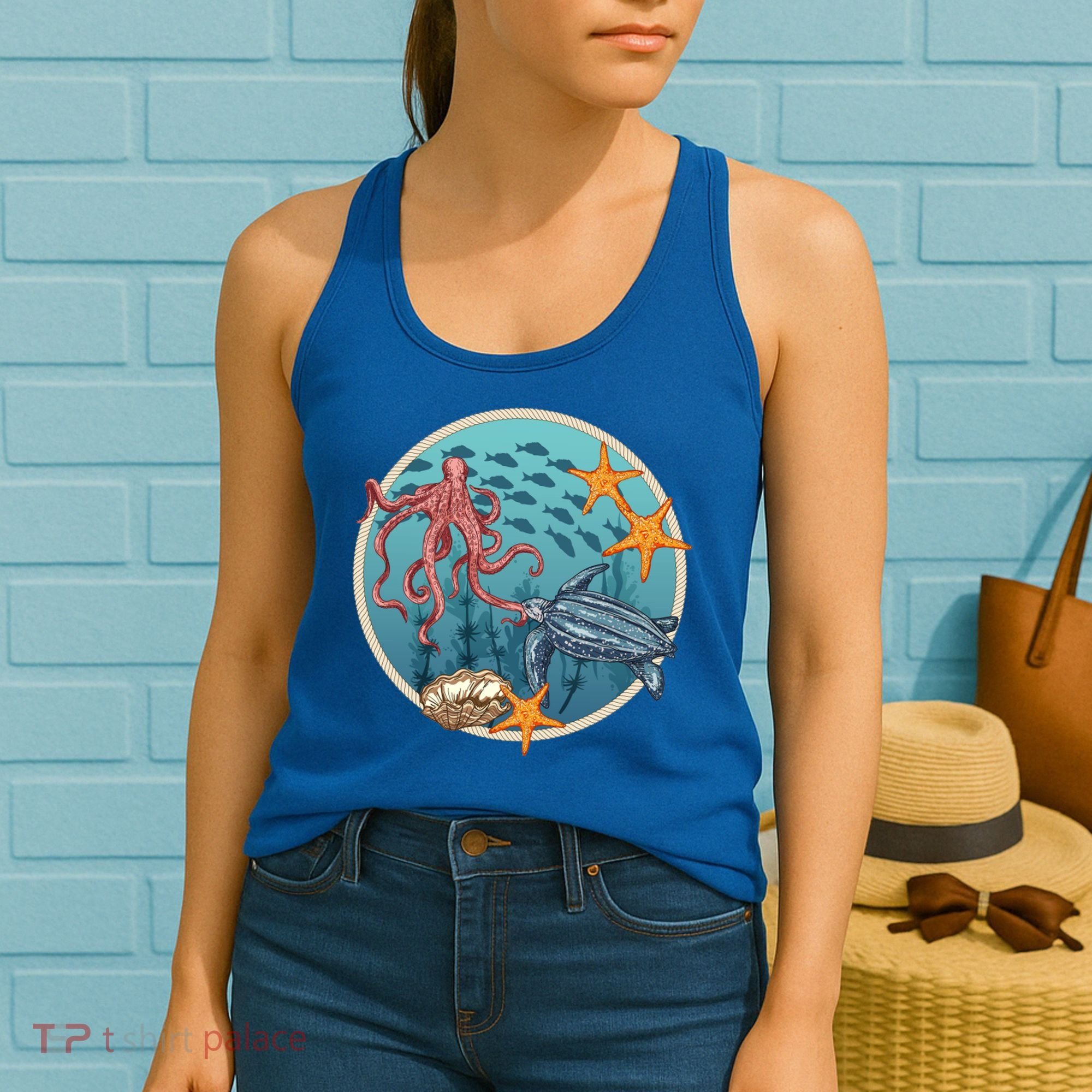 Sea Life Aquarium Cool Marine Women's Tank Top