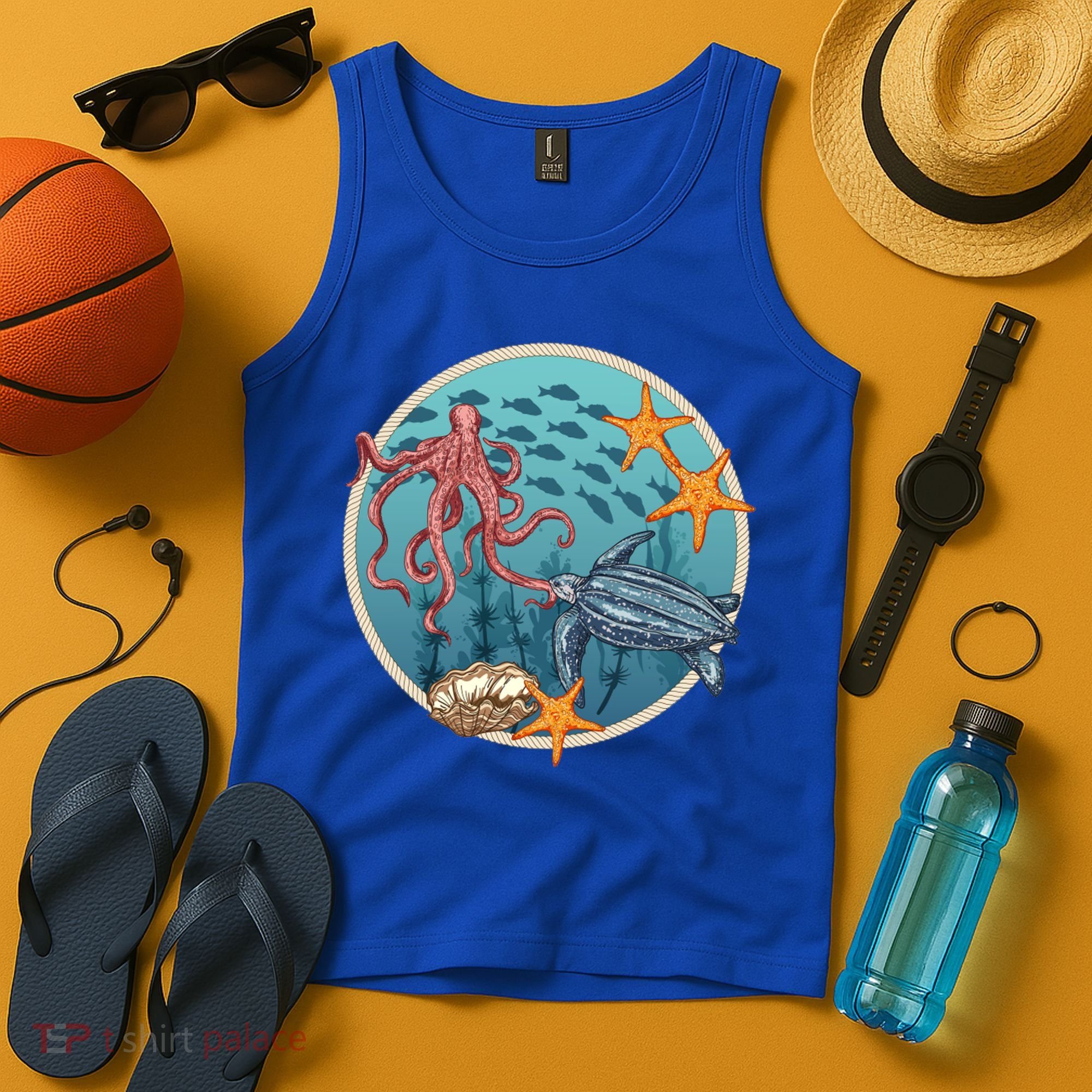 Sea Life Aquarium Cool Marine Tank Top