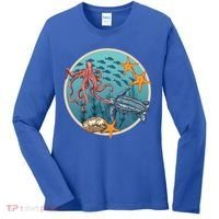 Sea Life Aquarium Cool Marine Women's Long Sleeve Shirt thumb 0