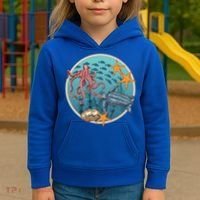 Sea Life Aquarium Cool Marine Kids Hoodie thumb 3