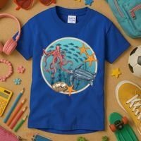 Sea Life Aquarium Cool Marine Kids T-Shirt thumb 3