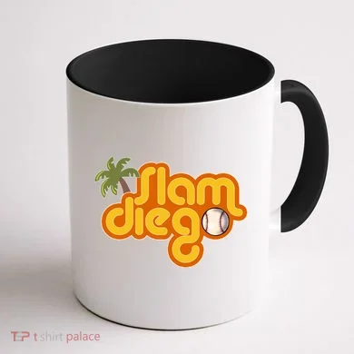 Slam Diego Tropical Baseball Coffee Mug back