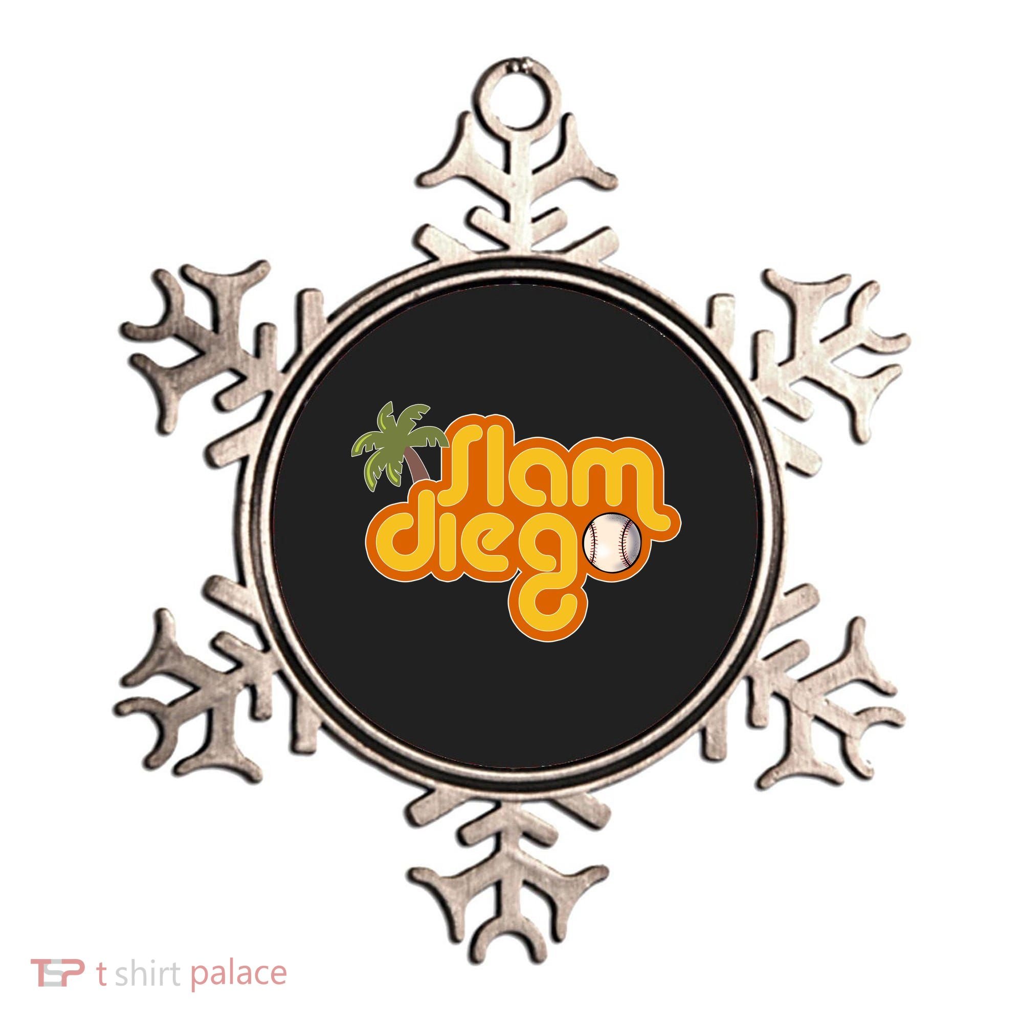 Slam Diego Tropical Baseball Ornament