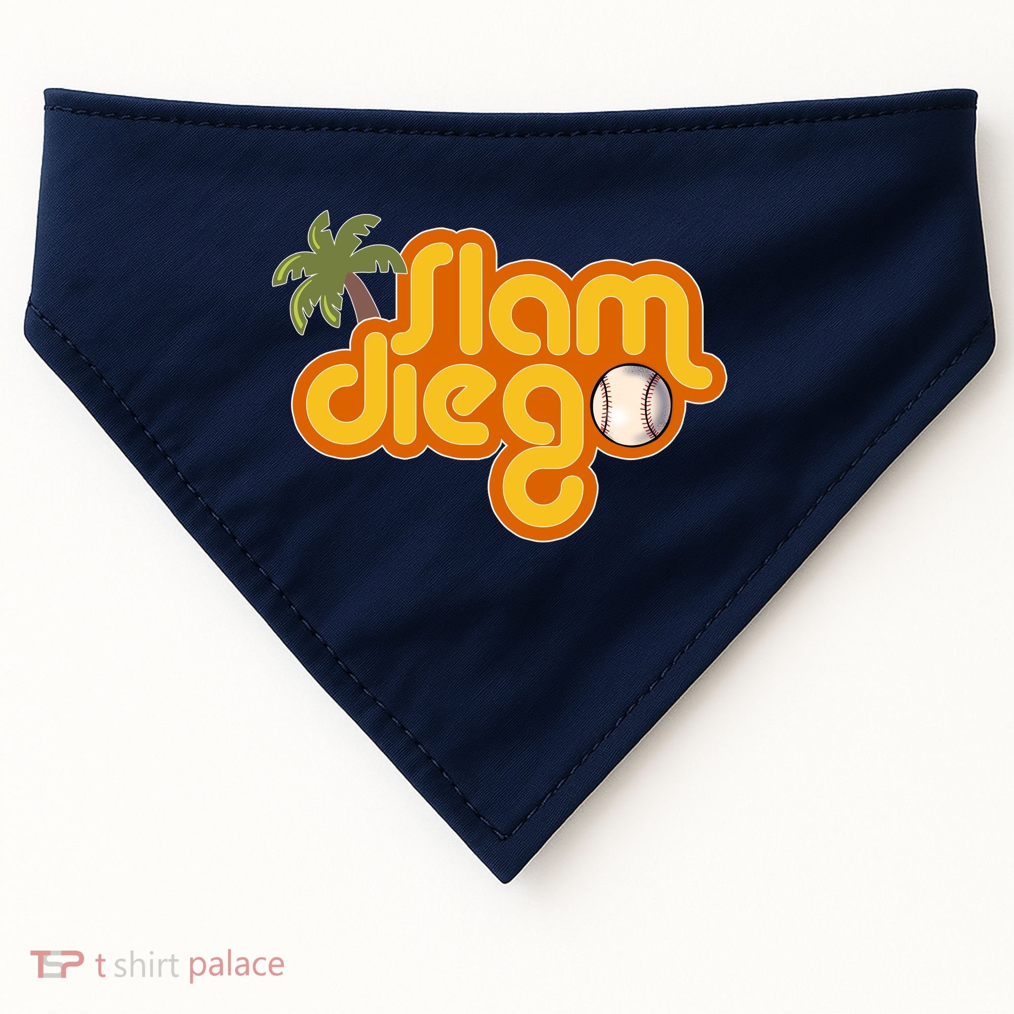 Slam Diego Tropical Baseball USA-Made Doggie Bandana