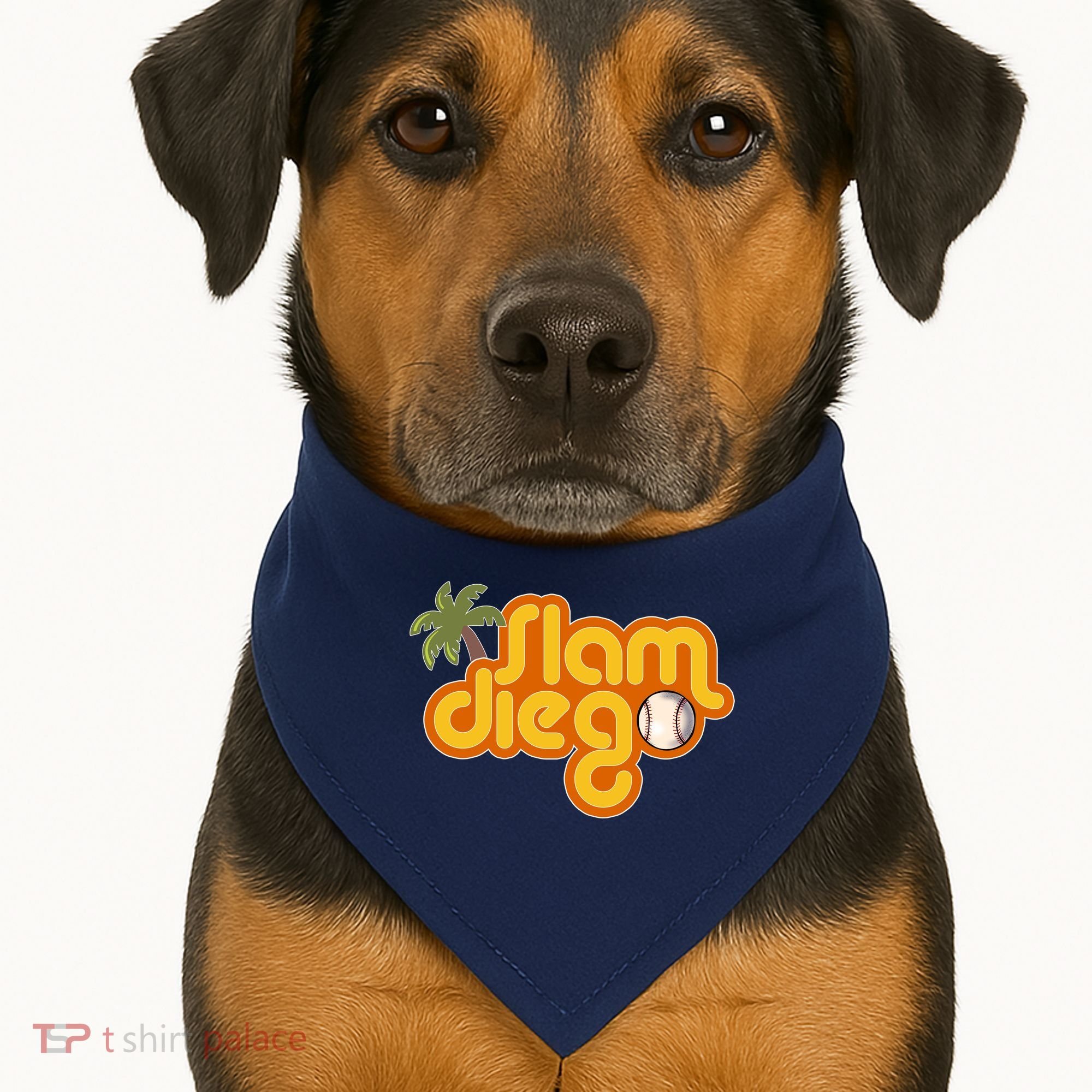 Slam Diego Tropical Baseball USA-Made Doggie Bandana