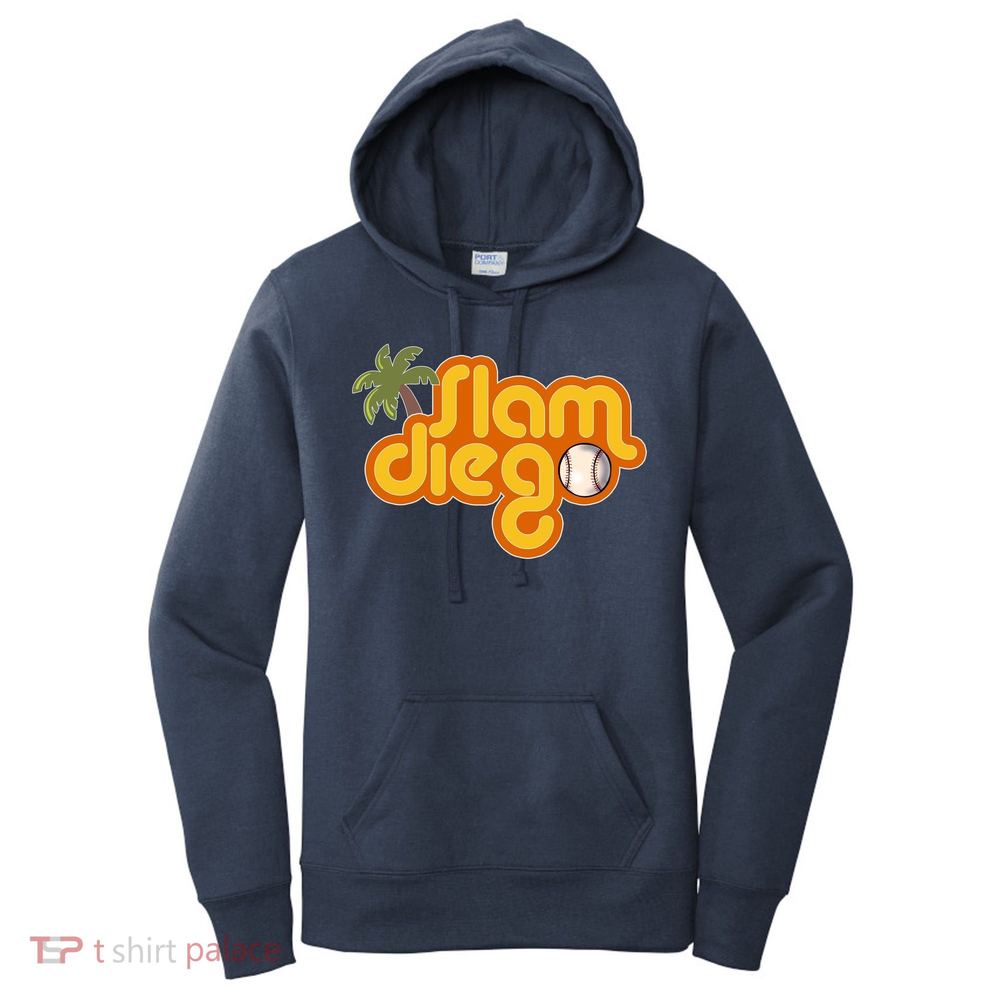 Slam Diego Tropical Baseball Women's Hoodie