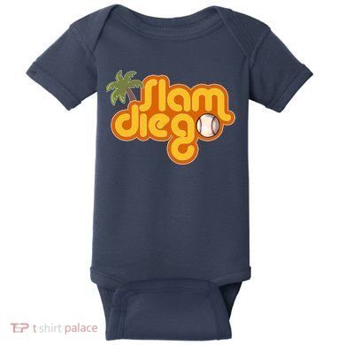 Slam Diego Tropical Baseball Baby Bodysuit