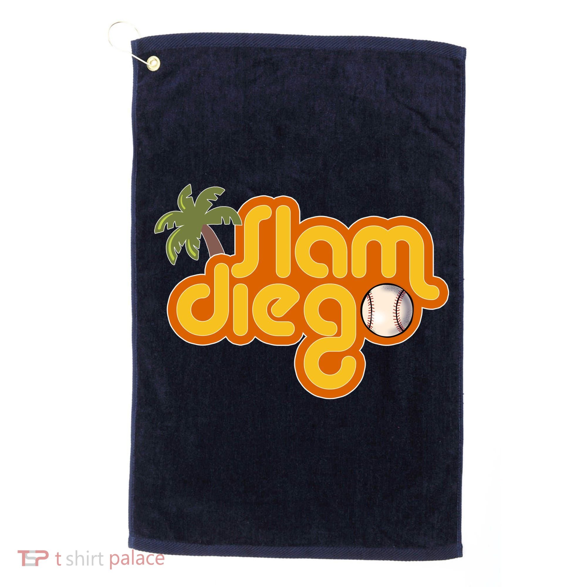 Slam Diego Tropical Baseball Golf Towel