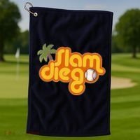 Slam Diego Tropical Baseball Golf Towel thumb 1
