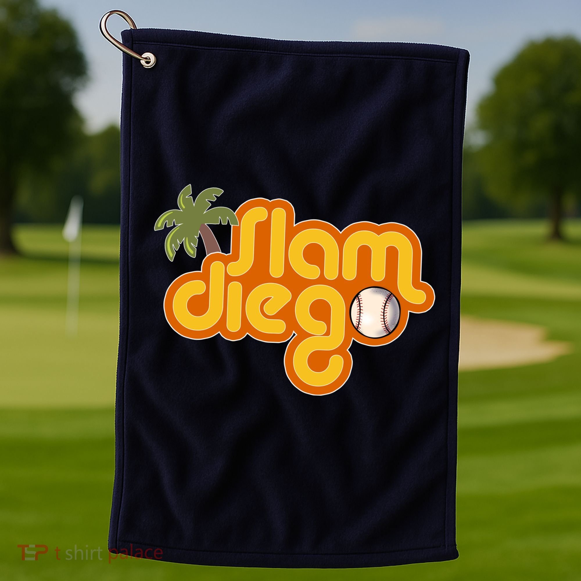 Slam Diego Tropical Baseball Golf Towel