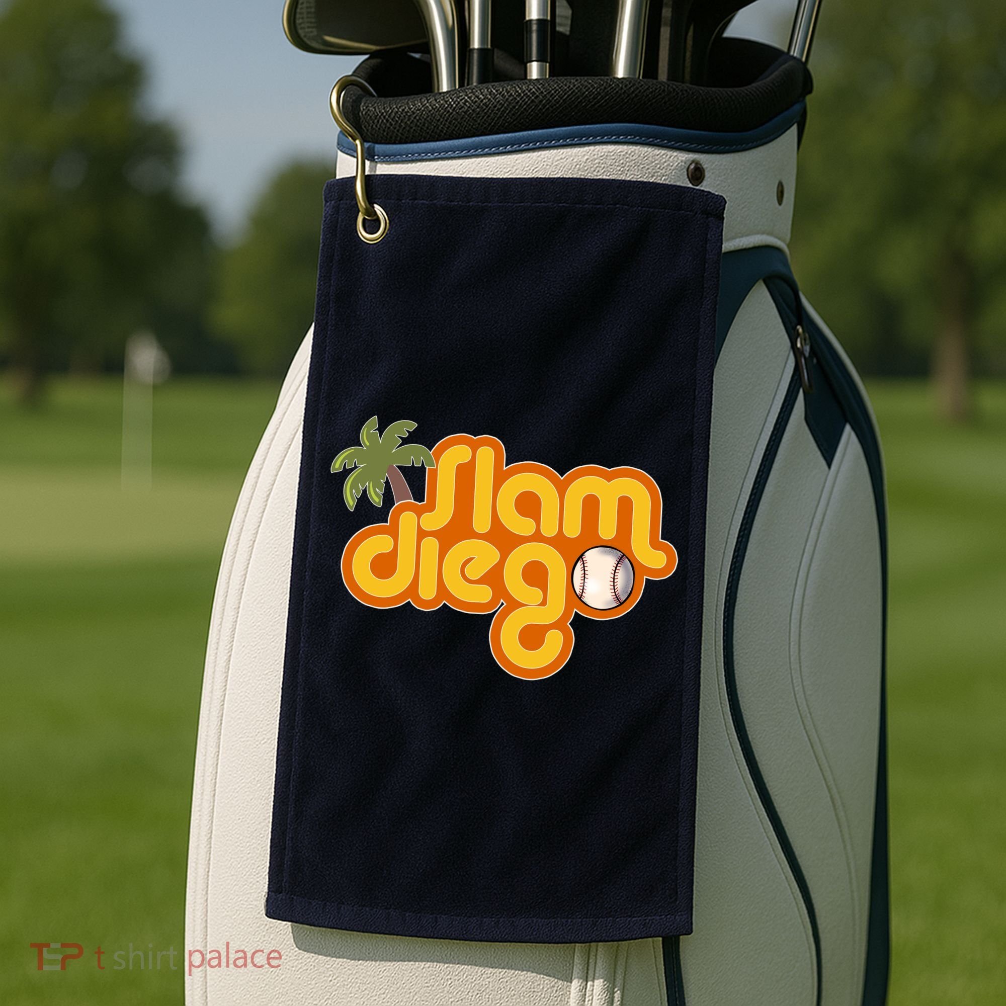 Slam Diego Tropical Baseball Golf Towel