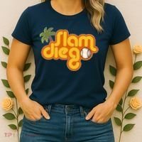 Slam Diego Tropical Baseball Women's T-Shirt thumb 2