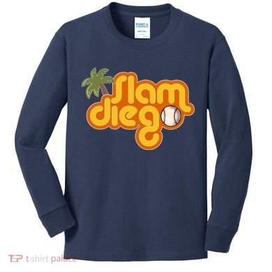 Slam Diego Tropical Baseball Kids Long Sleeve Shirt