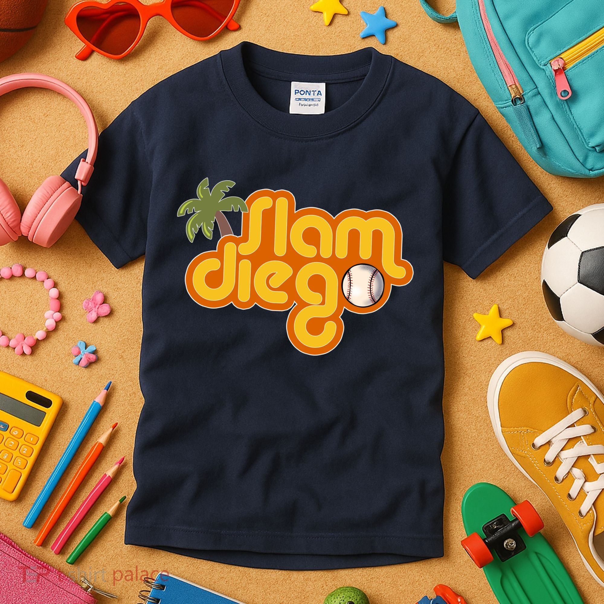 Slam Diego Tropical Baseball Kids T-Shirt