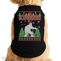 Slapsquatch Ugly Christmas Sweater Bigfoot Doggie Tank thumb 0