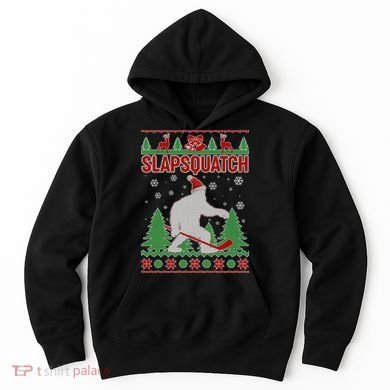 Slapsquatch Ugly Christmas Sweater Bigfoot Hoodie
