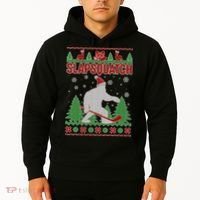 Slapsquatch Ugly Christmas Sweater Bigfoot Hoodie thumb 2