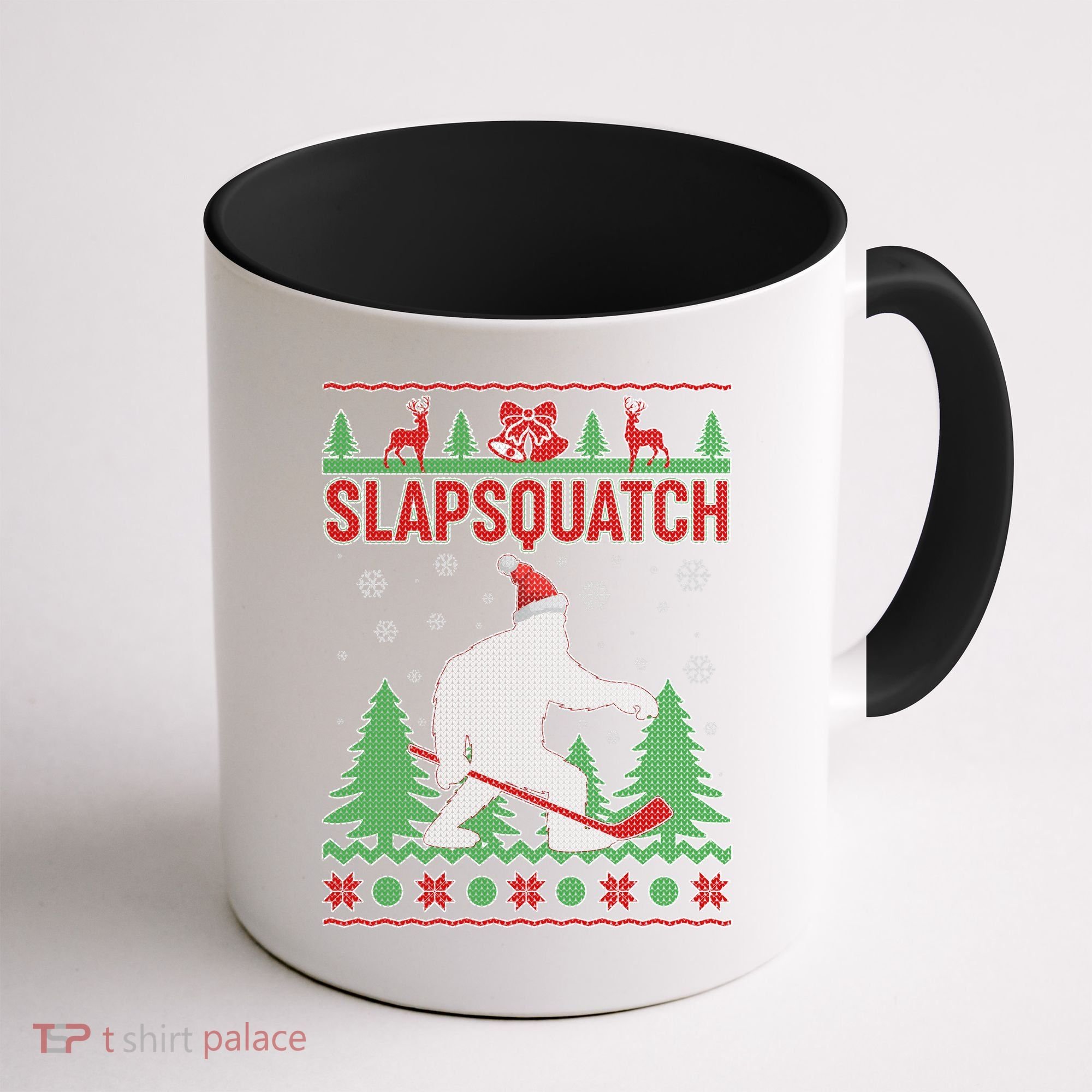 Slapsquatch Ugly Christmas Sweater Bigfoot Coffee Mug
