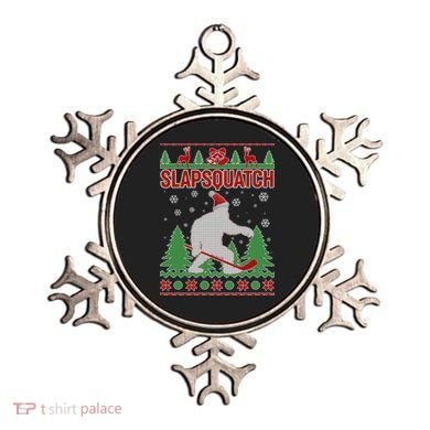 Slapsquatch Ugly Christmas Sweater Bigfoot Ornament