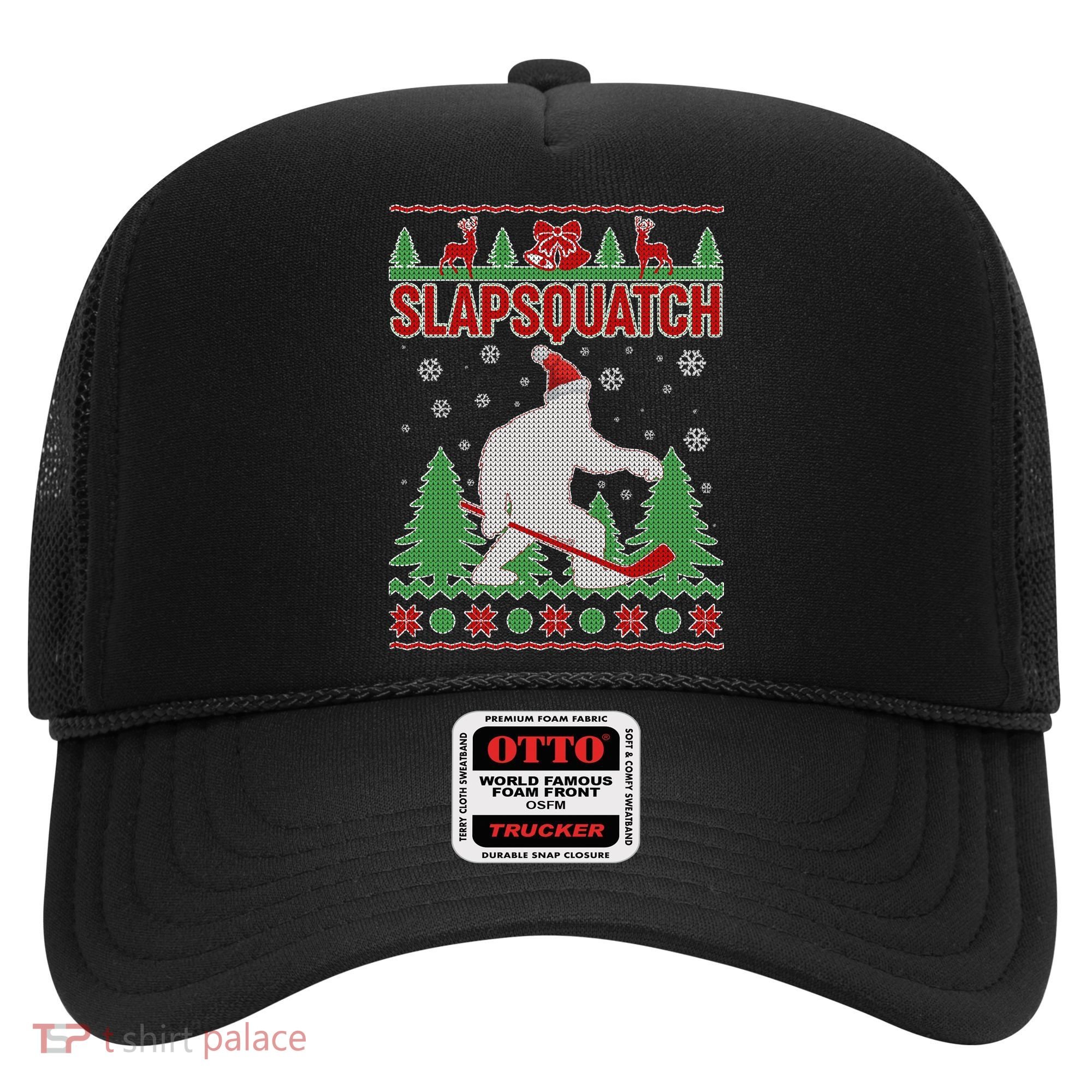 Slapsquatch Ugly Christmas Sweater Bigfoot Hat
