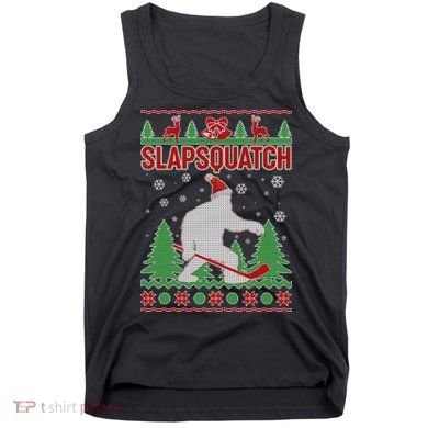 Slapsquatch Ugly Christmas Sweater Bigfoot Tank Top