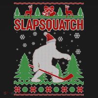 Slapsquatch Ugly Christmas Sweater Bigfoot Visor thumb 3