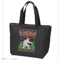 Slapsquatch Ugly Christmas Sweater Bigfoot Tote Bag thumb 3