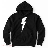 Simple Lightning Bolt In White Thunder Bolt Hoodie thumb 0