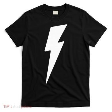Simple Lightning Bolt In White Thunder Bolt T-Shirt