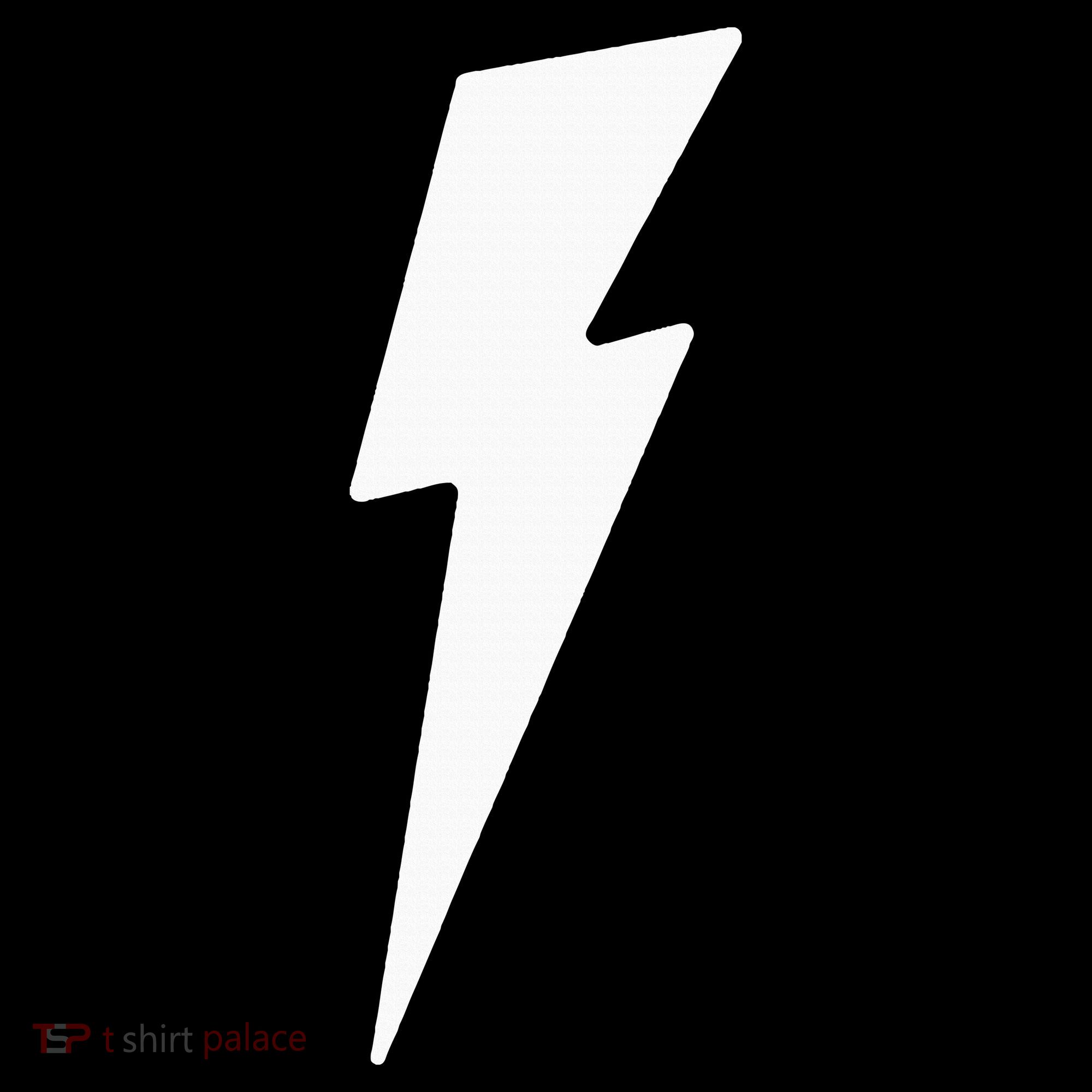 Simple Lightning Bolt In White Thunder Bolt Bucket Hat