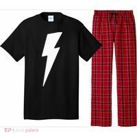 Simple Lightning Bolt In White Thunder Bolt Pajama Set thumb 0