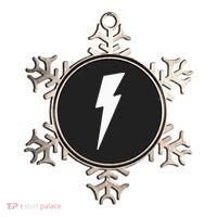 Simple Lightning Bolt In White Thunder Bolt Ornament thumb 0