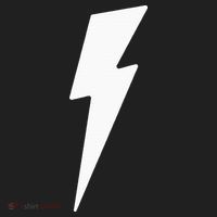 Simple Lightning Bolt In White Thunder Bolt Hat thumb 2