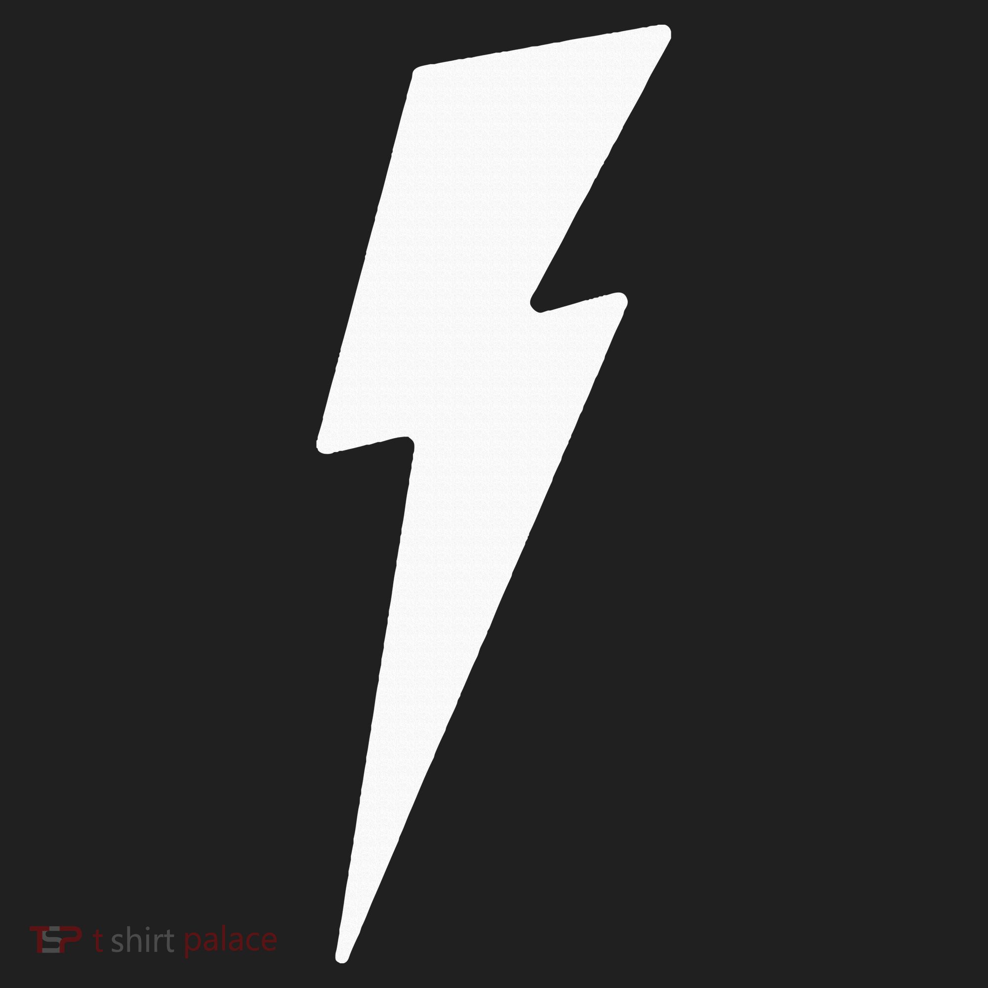 Simple Lightning Bolt In White Thunder Bolt Golf Towel