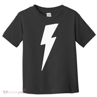 Simple Lightning Bolt In White Thunder Bolt Toddler T-Shirt