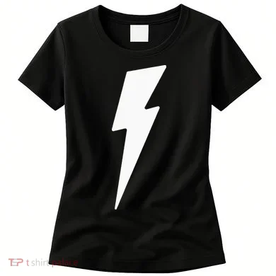 Simple Lightning Bolt In White Thunder Bolt Women's T-Shirt