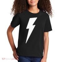 Simple Lightning Bolt In White Thunder Bolt Kids T-Shirt thumb 2