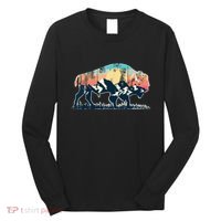 Sunset Landscape Buffalo Gift Long Sleeve Shirt thumb 0