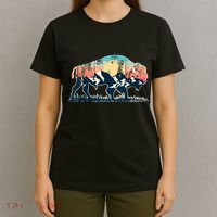Sunset Landscape Buffalo Gift T-Shirt thumb 4