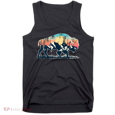Sunset Landscape Buffalo Gift Tank Top